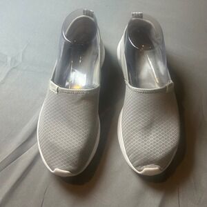 Adidas Neo Womens Cloudfoam Ultra Footbed Slip On Athletic Shoes Grey Sz 8.5